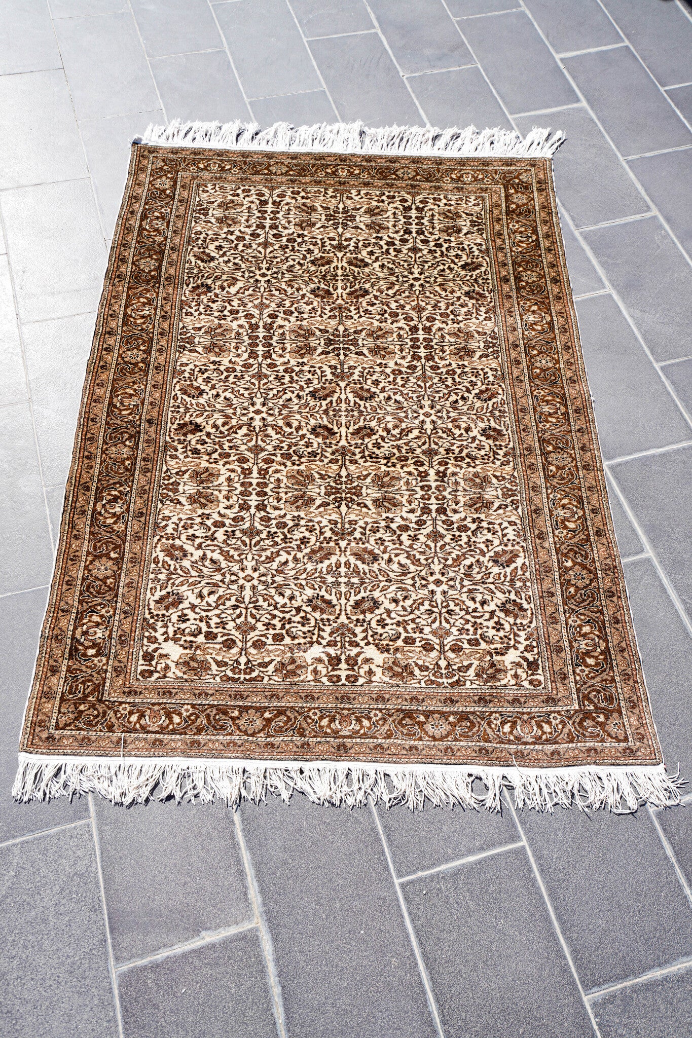 Anatolian Hand Woven Kayseri-Naturel Rug