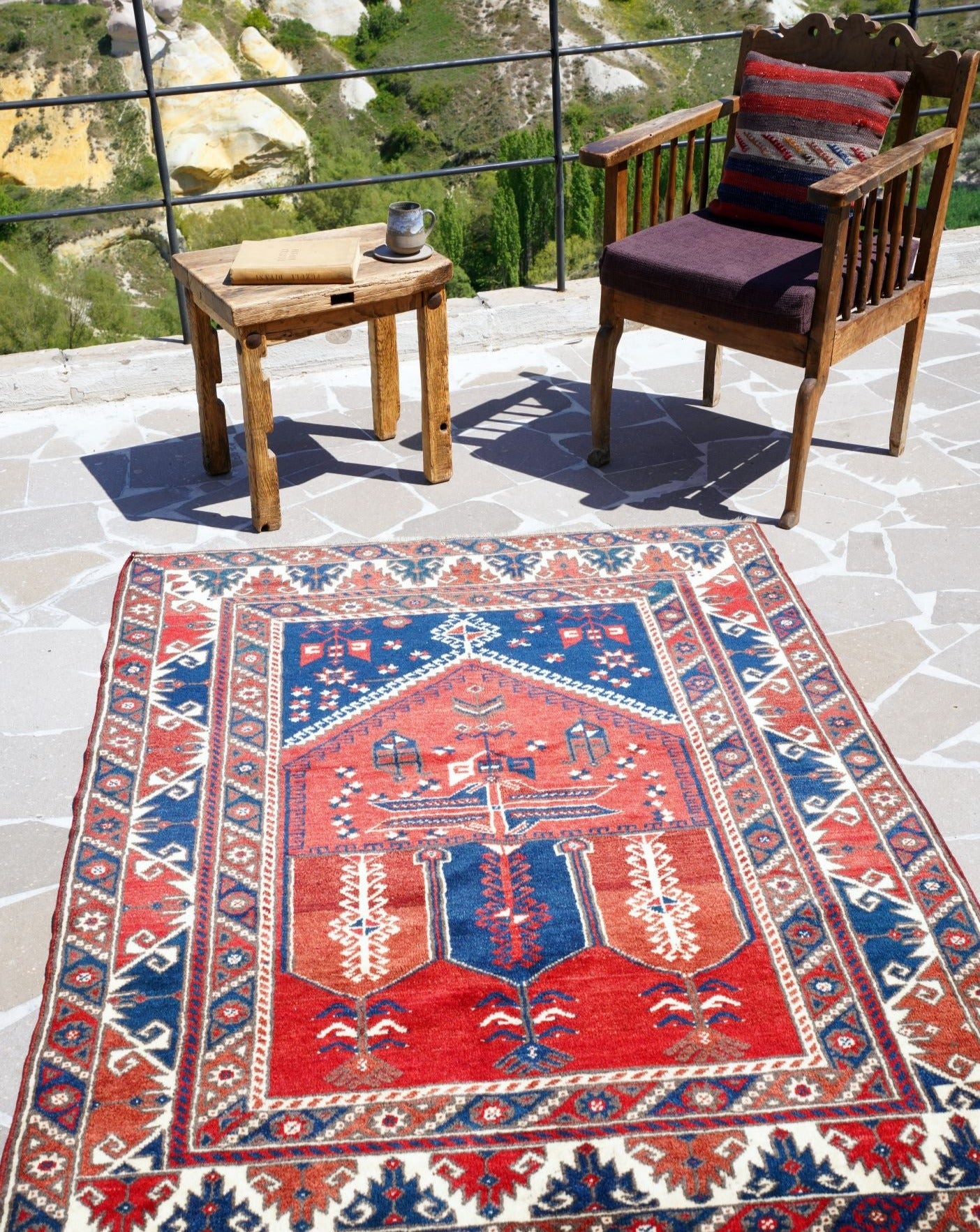 Anatolian Hand Woven Nomadic Dosemealti Rug