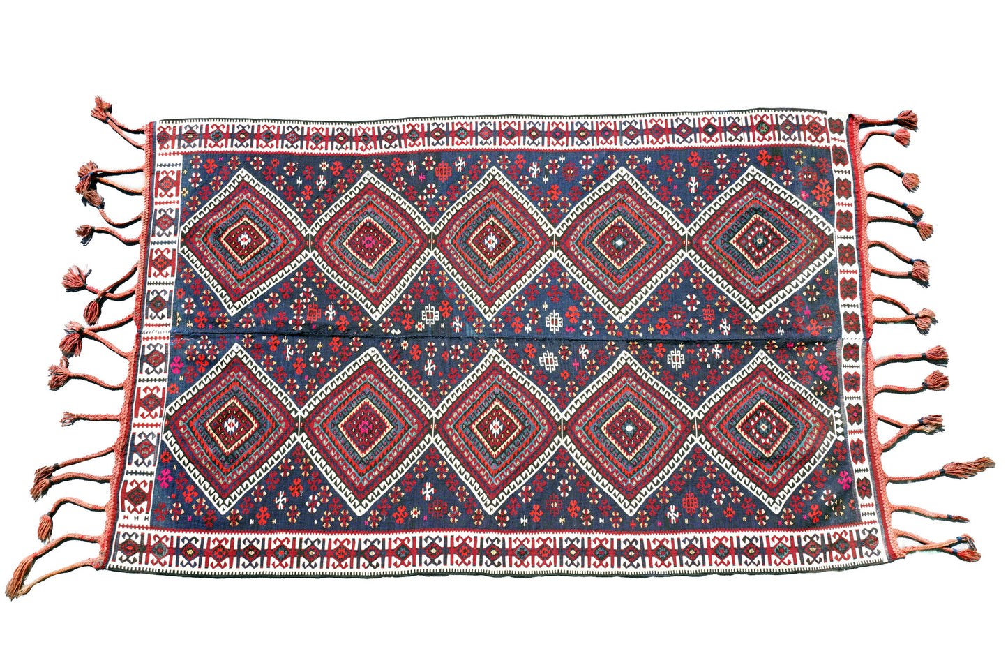 Anatolian Hand Woven Nomadic Van Kilim