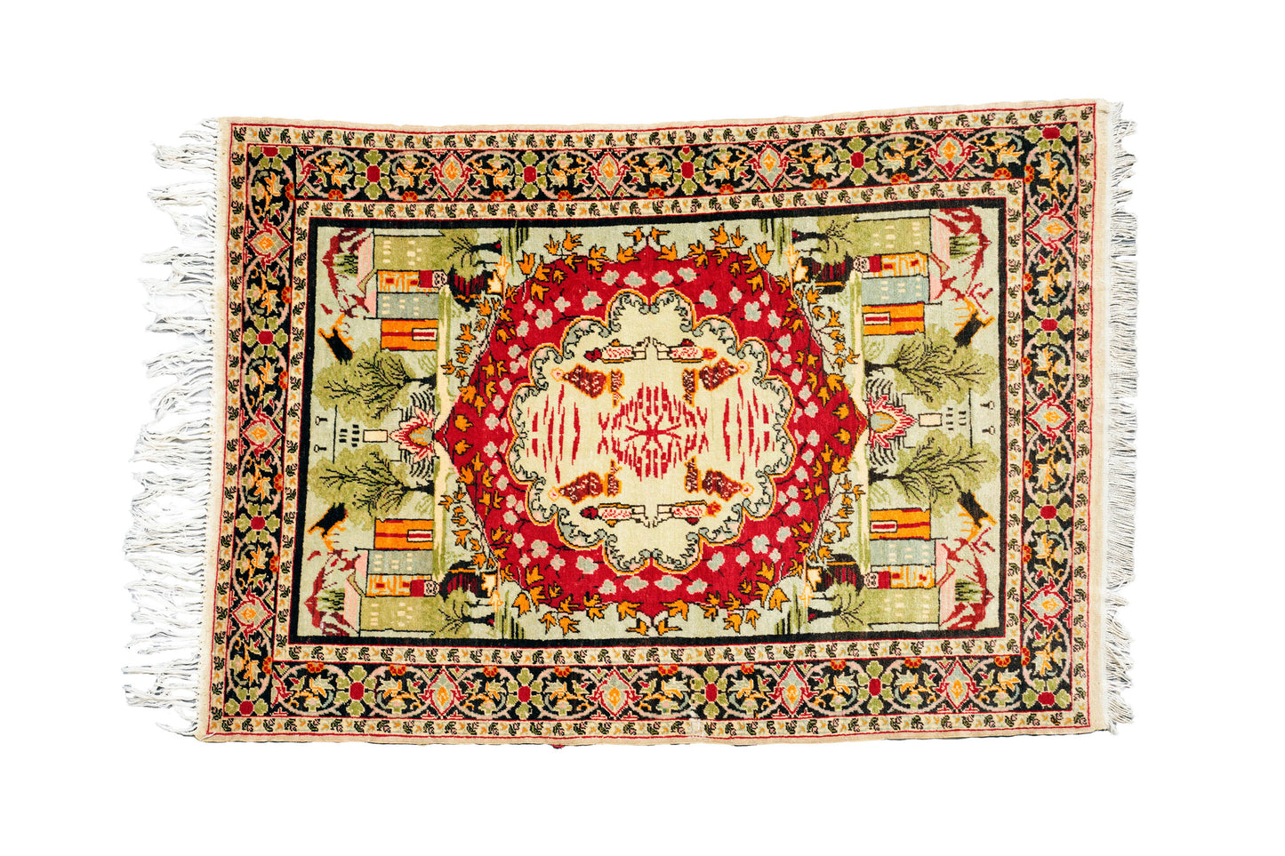 Anatolian Hand Woven Kayseri-Burunguz Rug