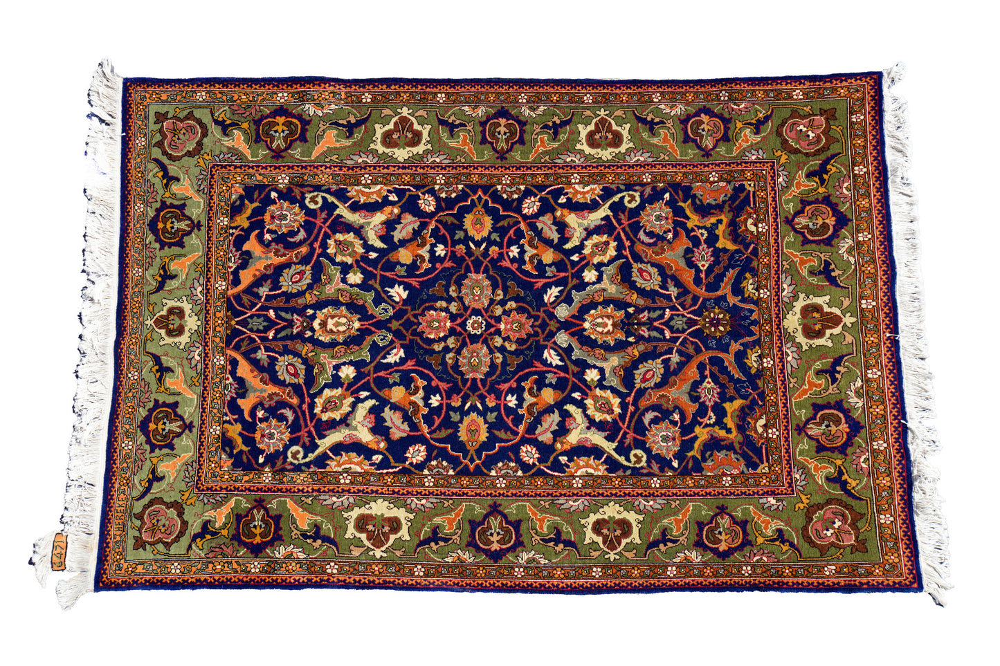 Anatolian Hand Woven Nomadic Hereke Rug