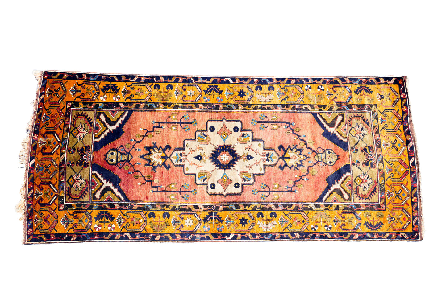 Anatolian Hand Woven Nomadic Yahyali Rug