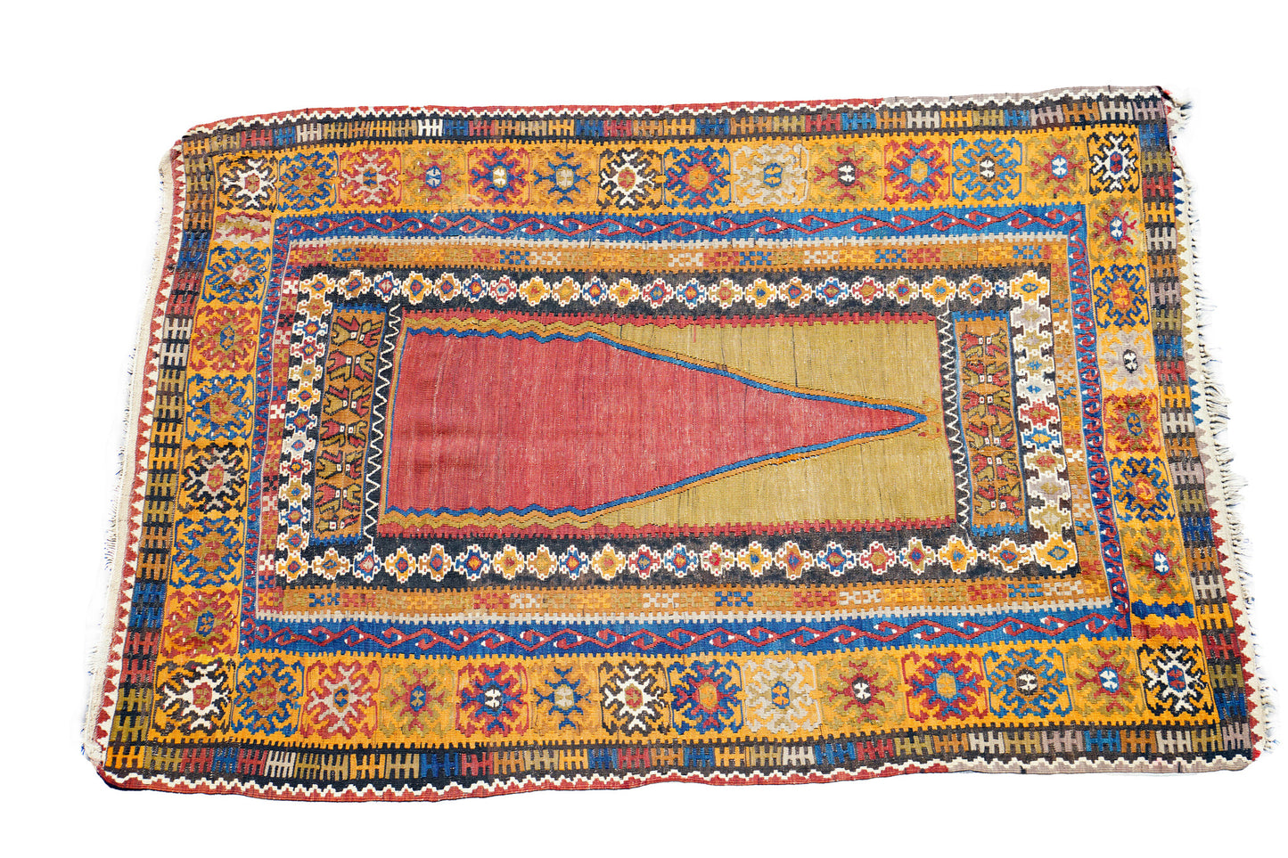 Anatolian Hand Woven Nomadic Yahyali Kilim