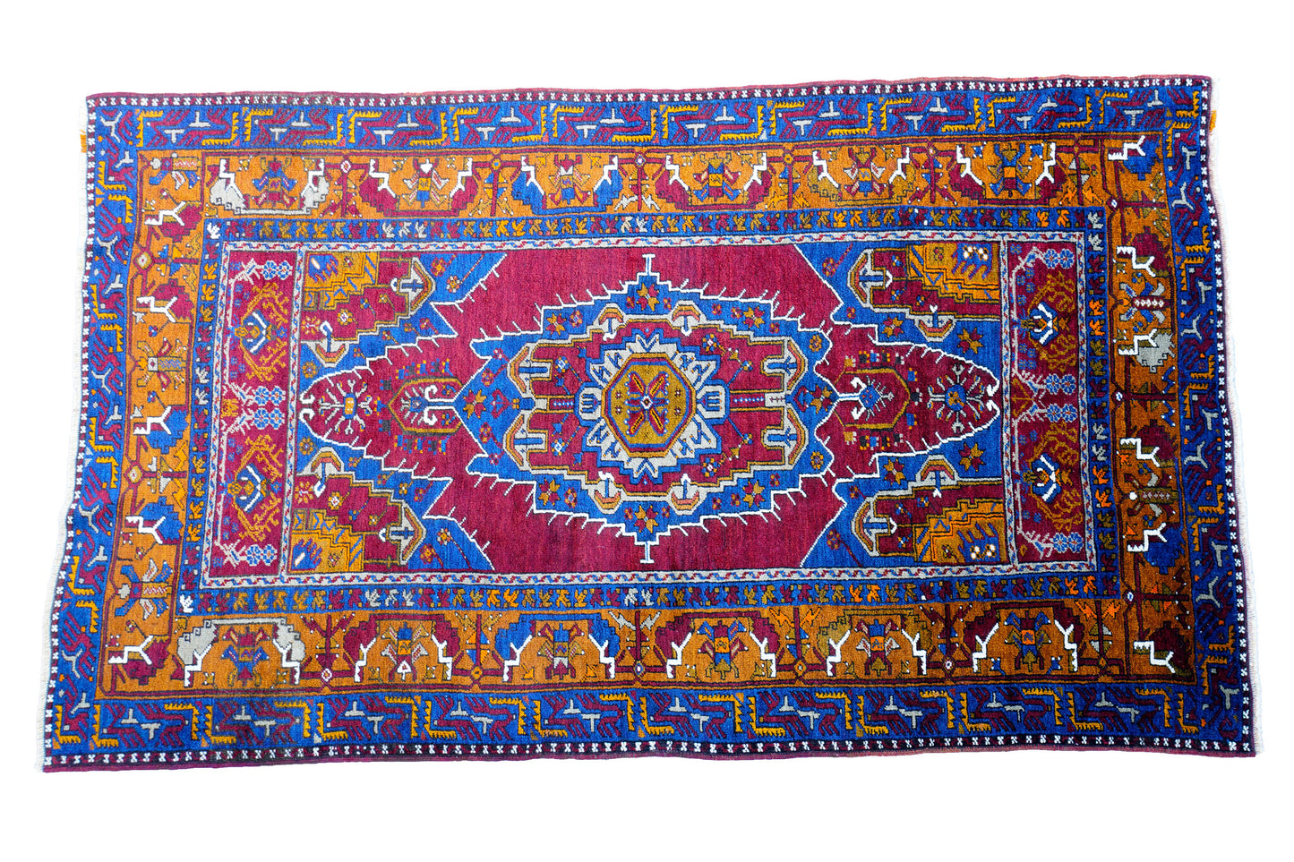 Anatolian Hand Woven Nomadic Yahyali Rug