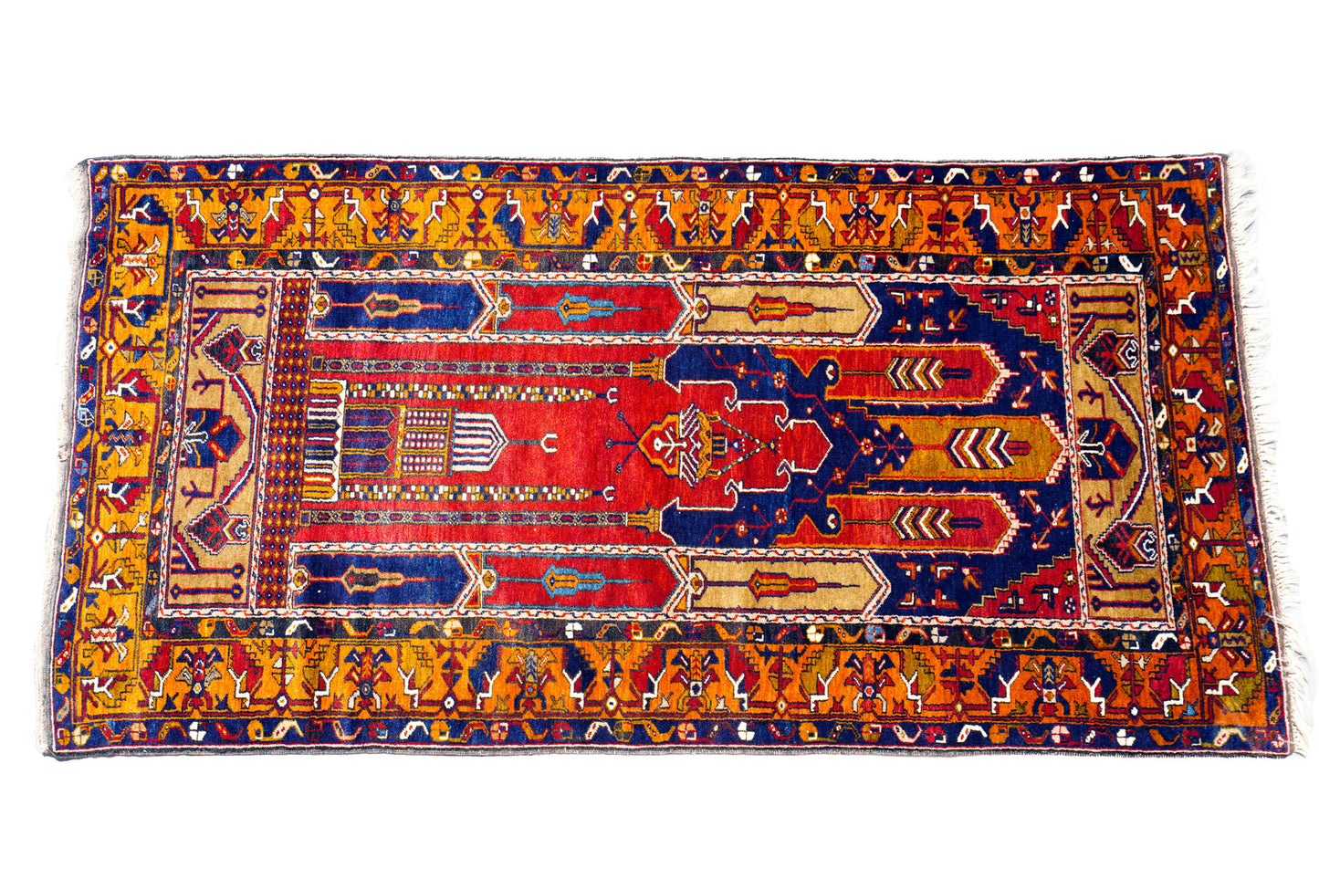 Anatolian Hand Woven Nomadic Yahyali Rug