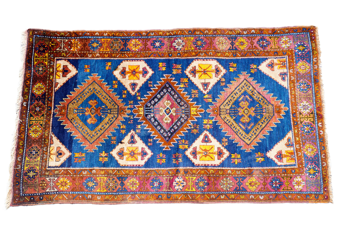 Anatolian Hand Woven Nomadic Yahyali Rug