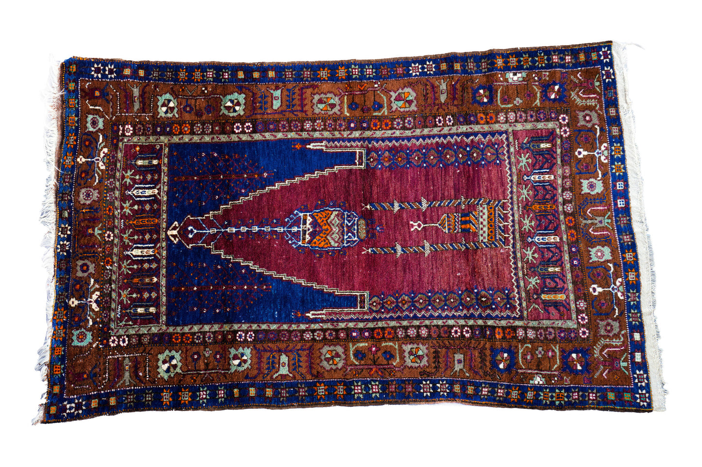 Anatolian Hand Woven Nomadic Yahyali Rug