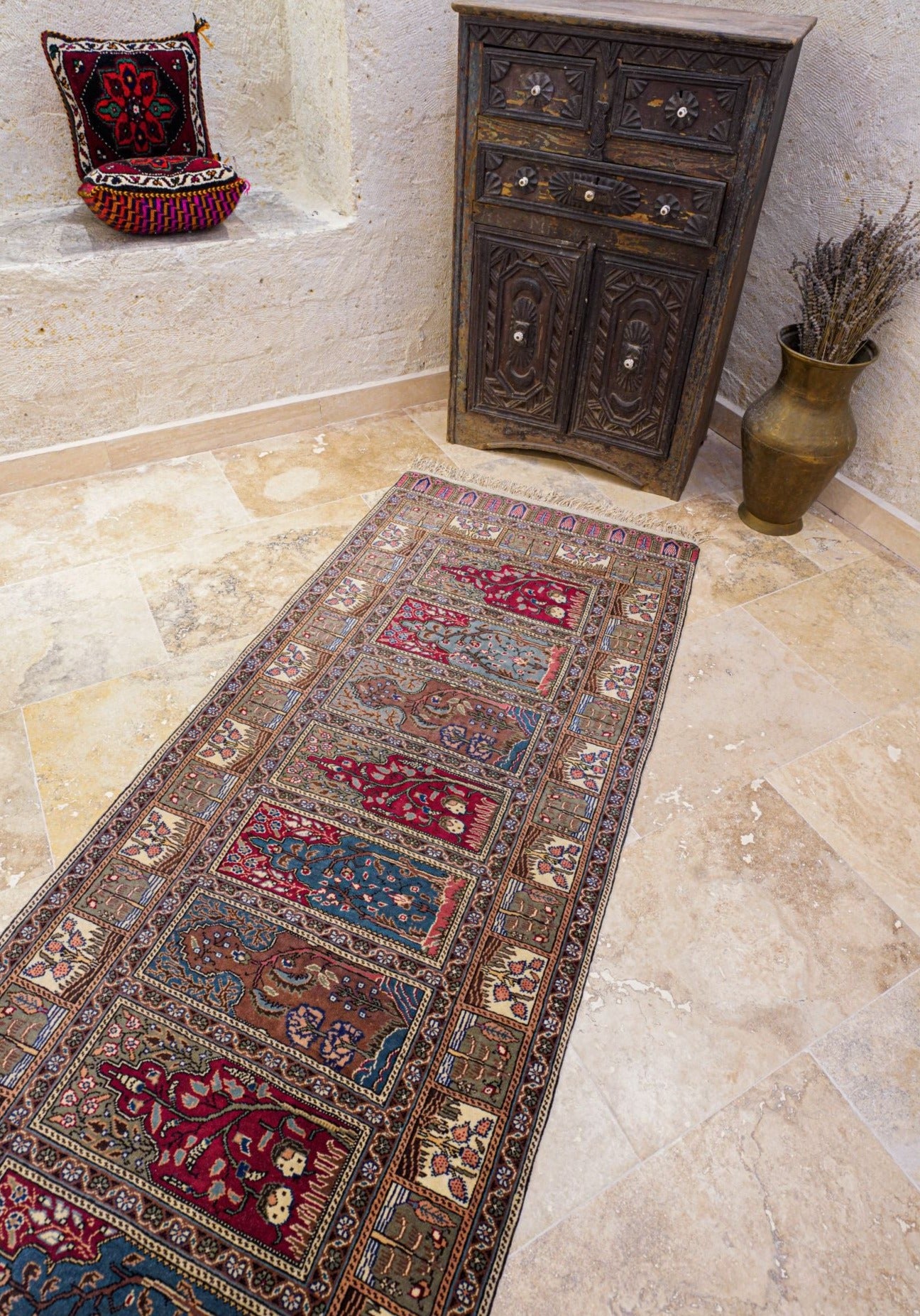 Anatolian Hand Woven Kayseri Rug