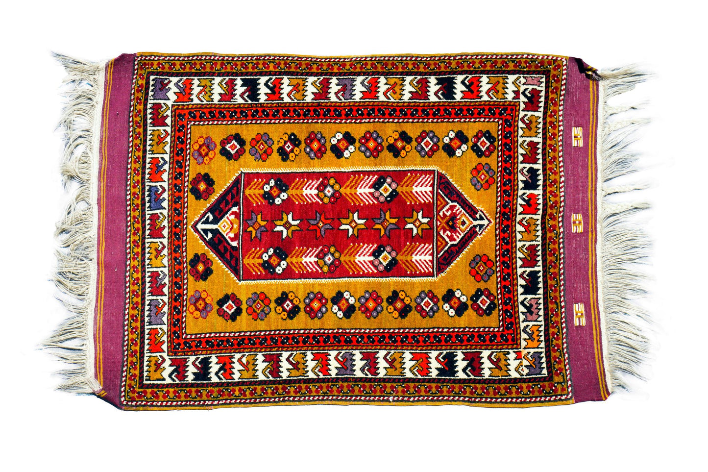 Anatolian Hand Woven Nomadic Balikesir-Kozak Rug