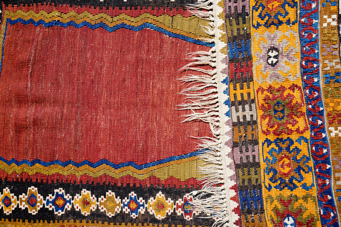 Anatolian Hand Woven Nomadic Yahyali Kilim