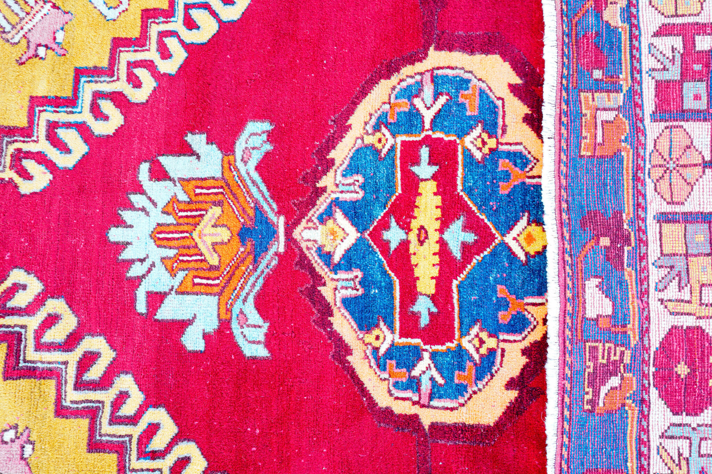 Anatolian Hand Woven Nomadic Milas Rug