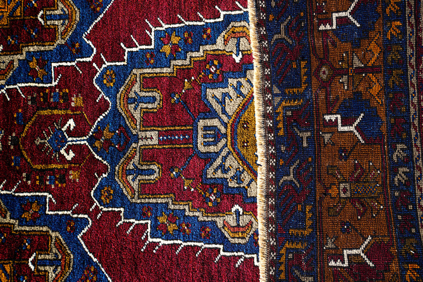 Anatolian Hand Woven Nomadic Yahyali Rug