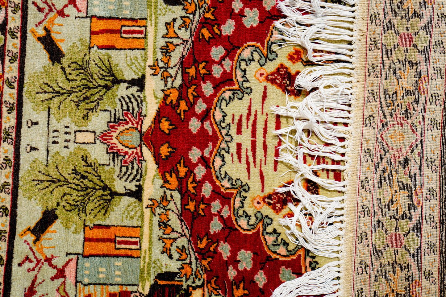 Anatolian Hand Woven Kayseri-Burunguz Rug