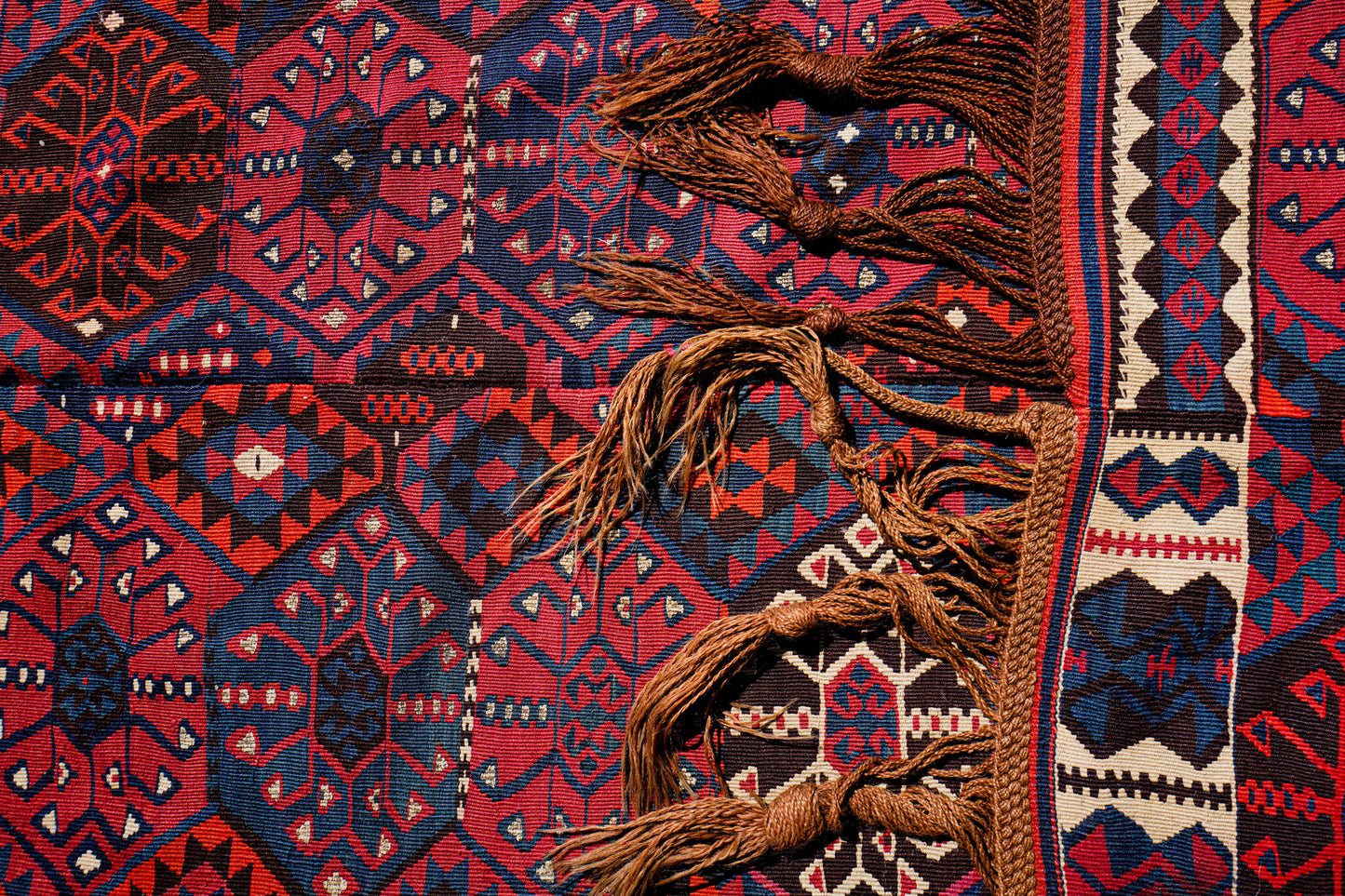 Anatolian Hand Woven Nomadic Van Kilim