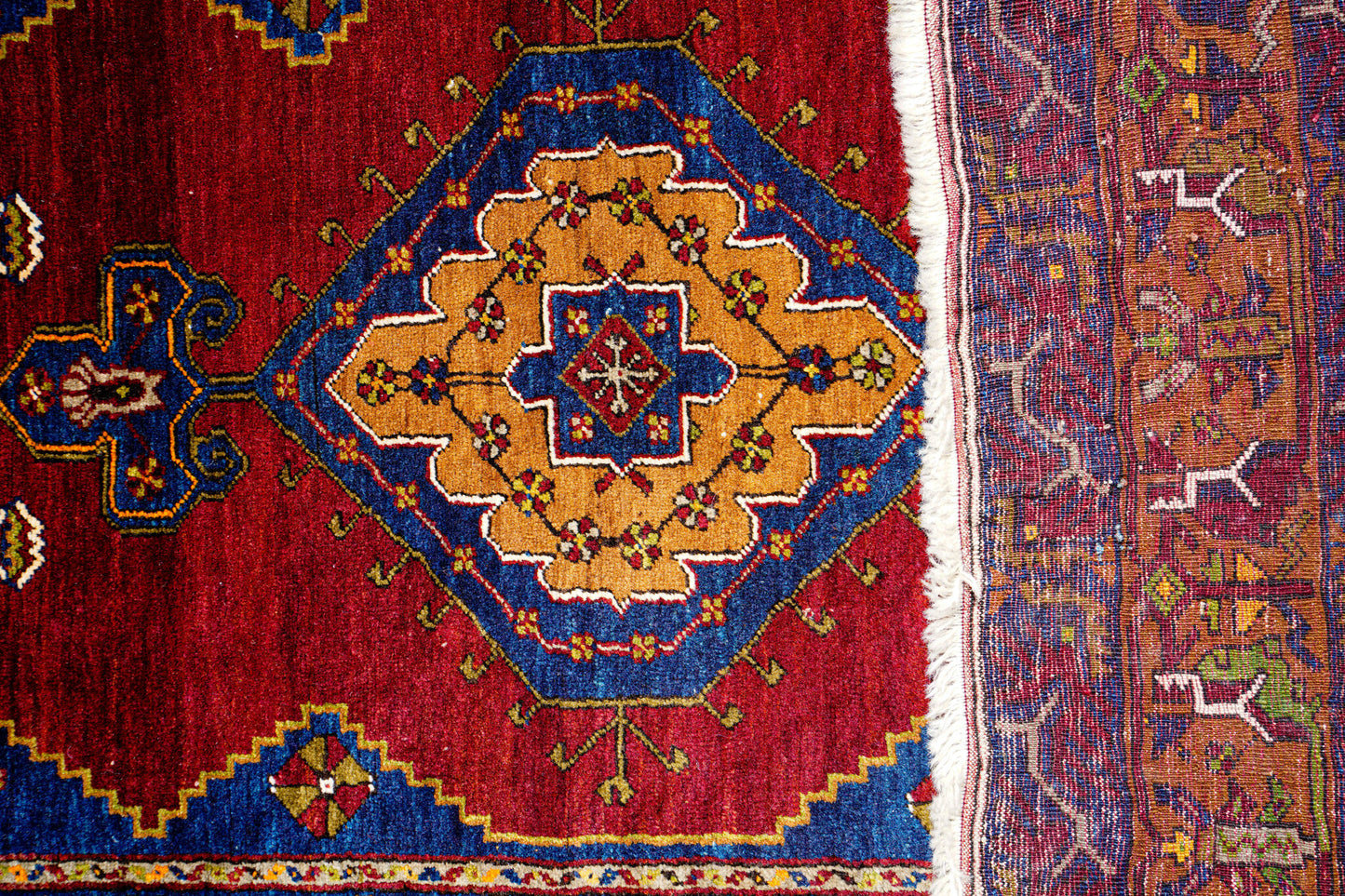 Anatolian Hand Woven Nomadic Yahyali Rug