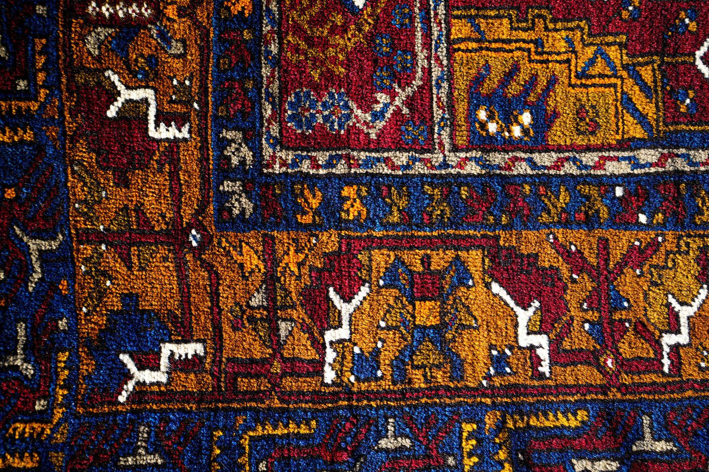 Anatolian Hand Woven Nomadic Yahyali Rug