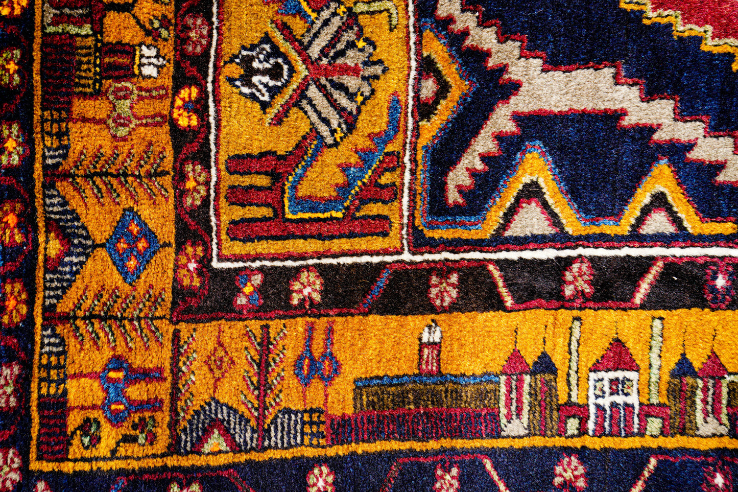 Anatolian Hand Woven Nomadic Yahyali Rug