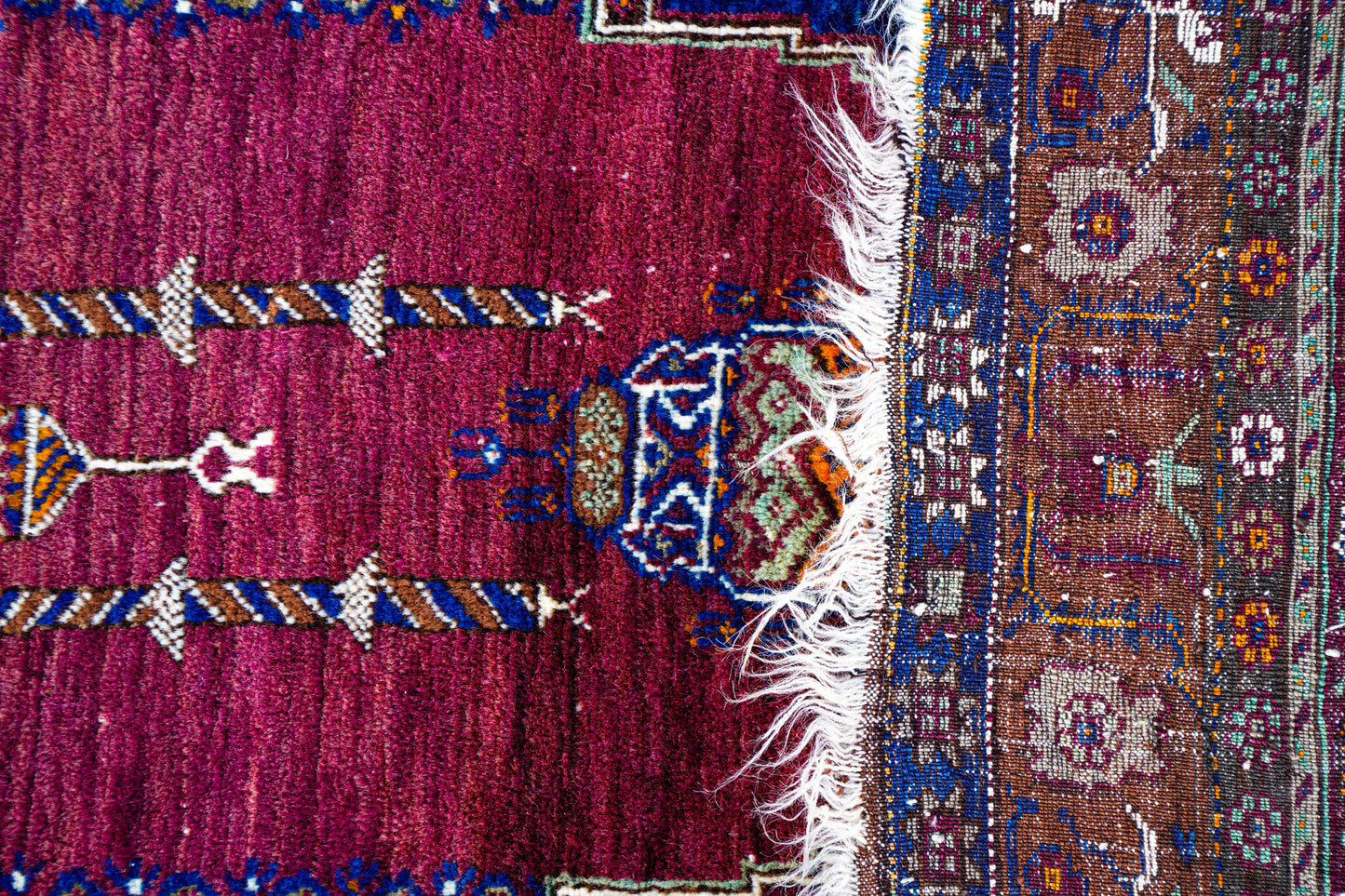 Anatolian Hand Woven Nomadic Yahyali Rug