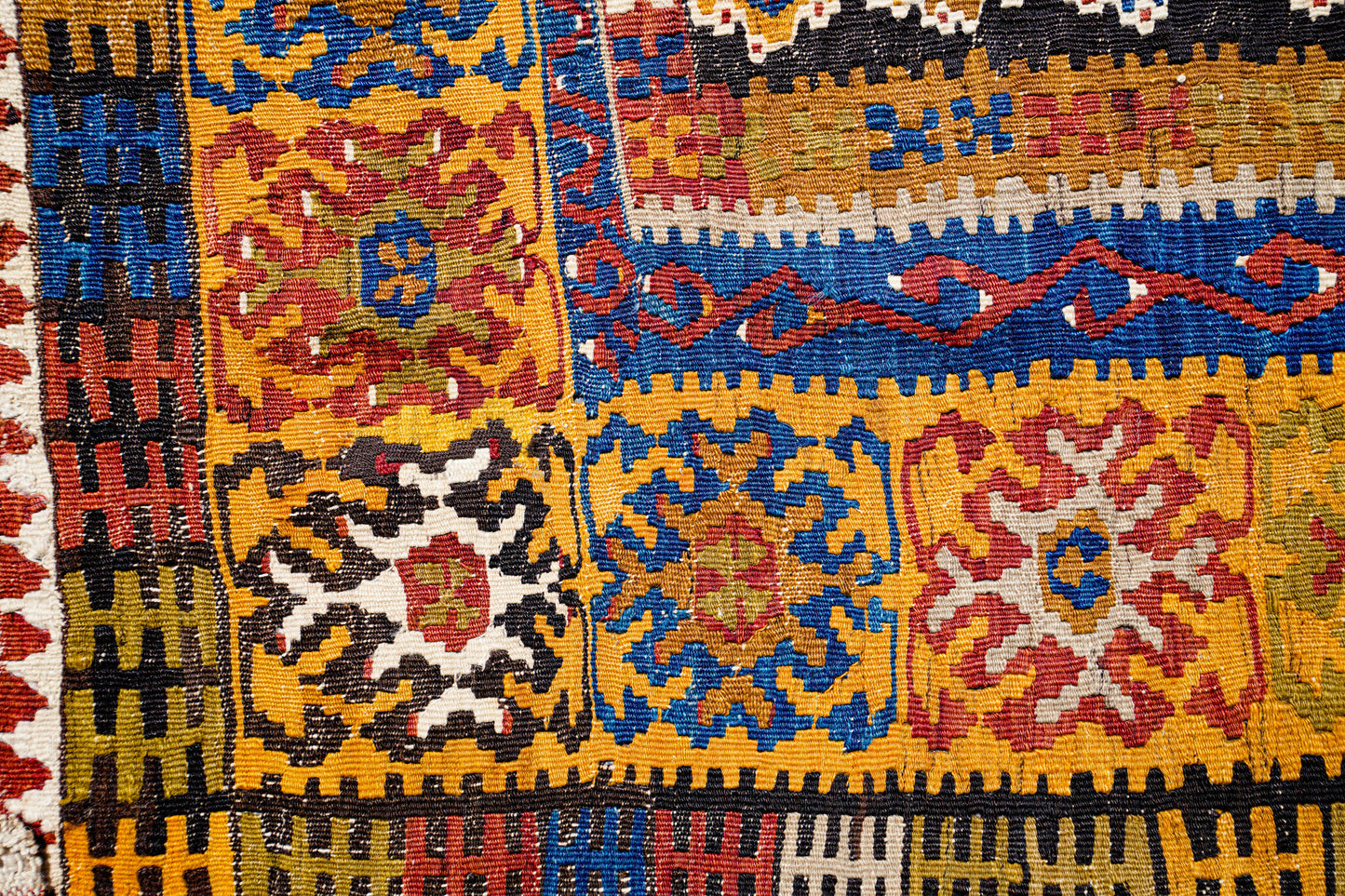 Anatolian Hand Woven Nomadic Yahyali Kilim