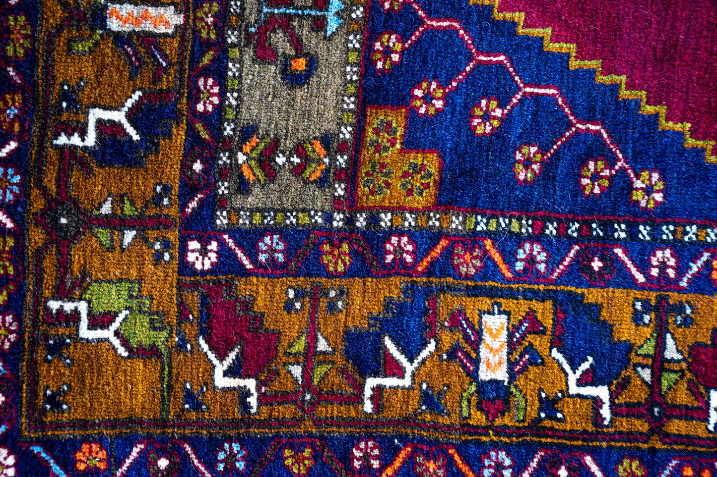 Anatolian Hand Woven Nomadic Yahyali Rug