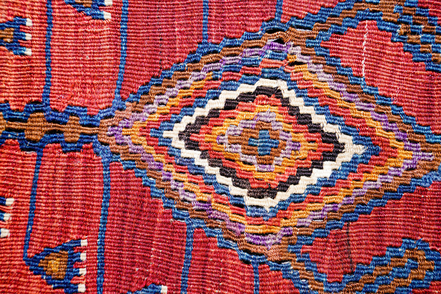 Anatolian Hand Woven Nomadic Yahyali Kilim