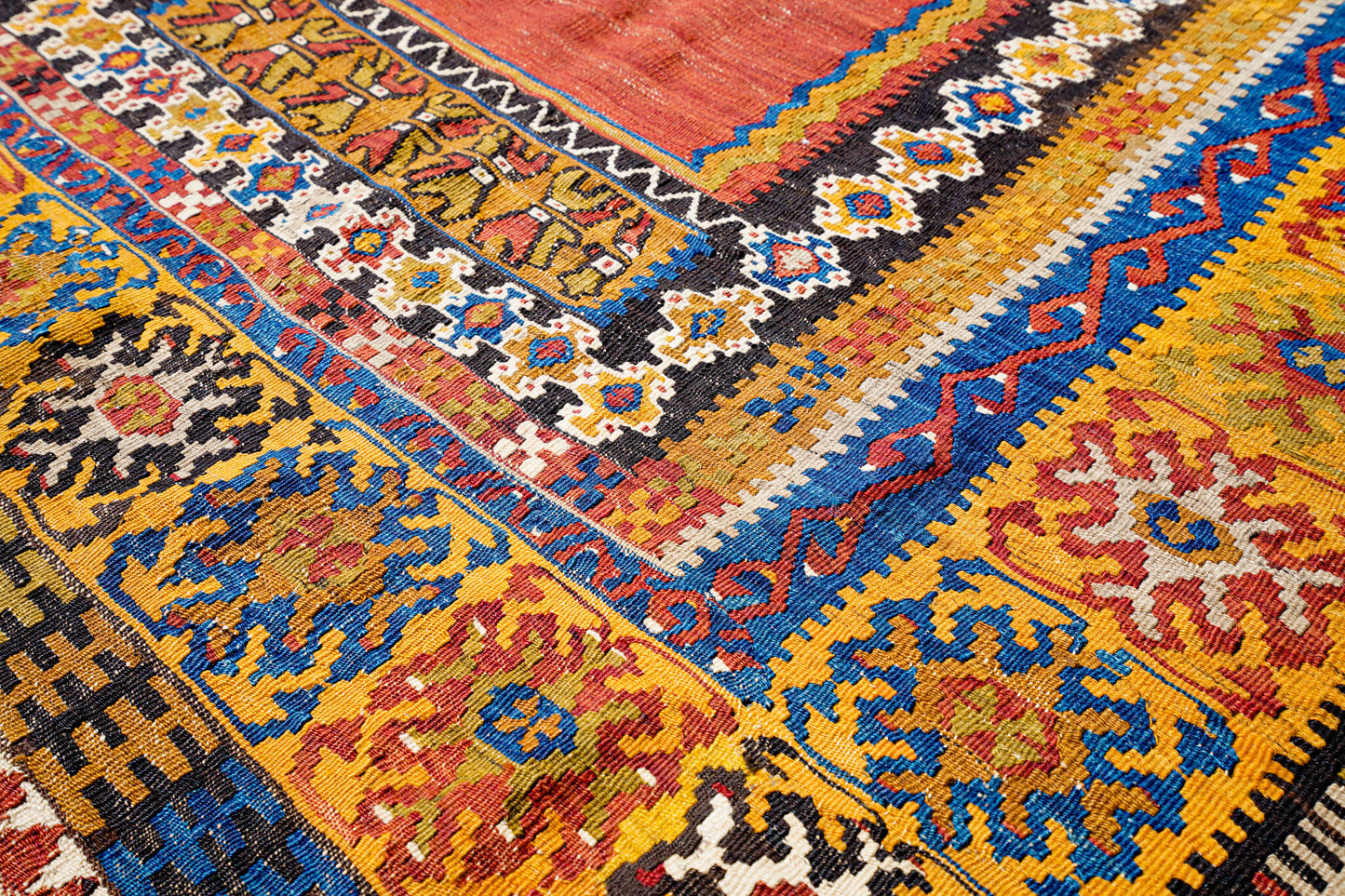 Anatolian Hand Woven Nomadic Yahyali Kilim