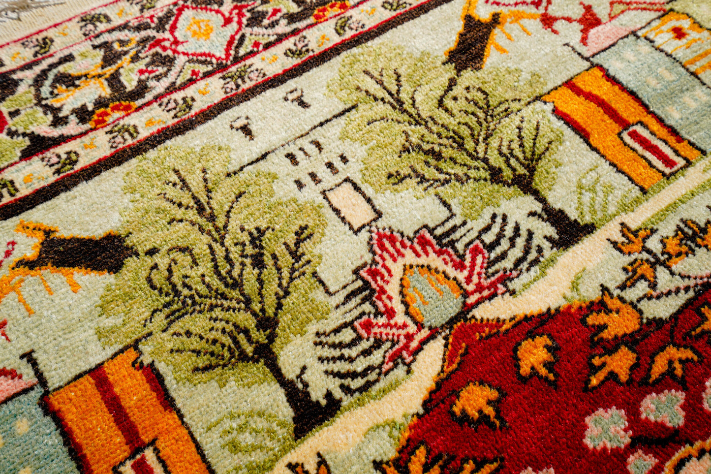 Anatolian Hand Woven Kayseri-Burunguz Rug