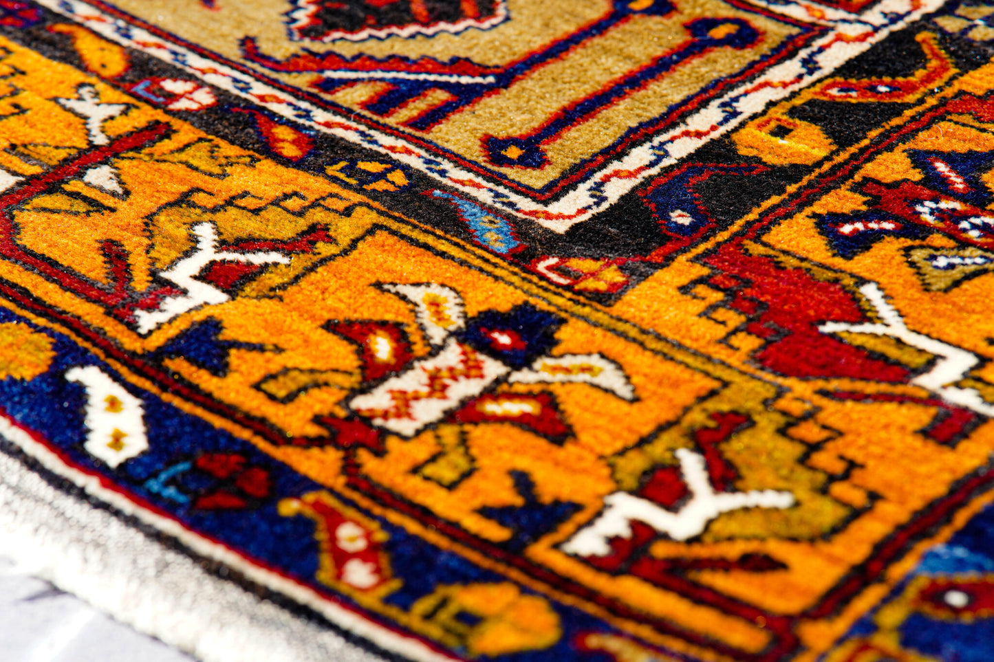 Anatolian Hand Woven Nomadic Yahyali Rug