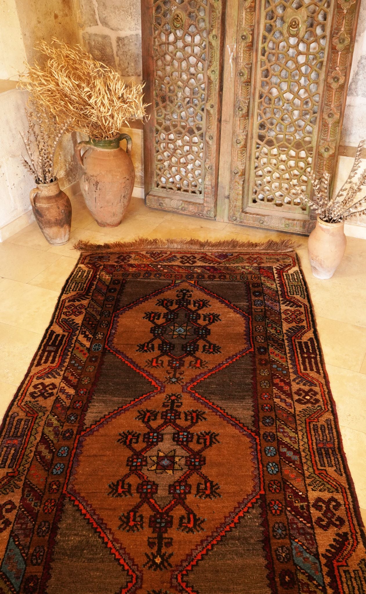 Anatolian Hand Woven Nomadic Kars Rug