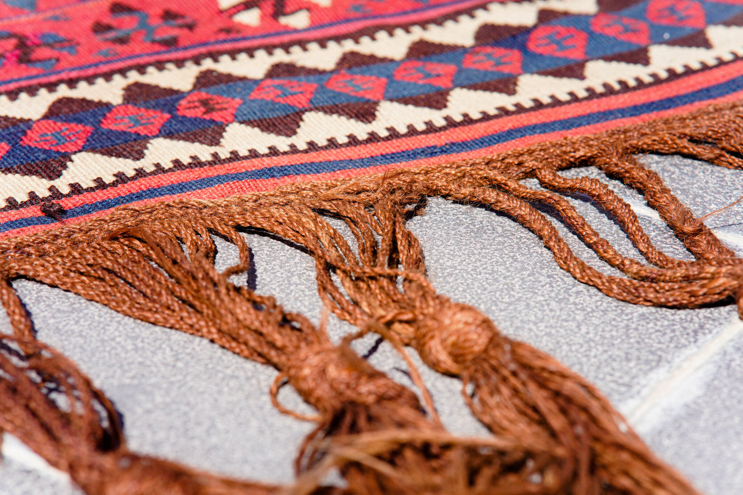 Anatolian Hand Woven Nomadic Van Kilim