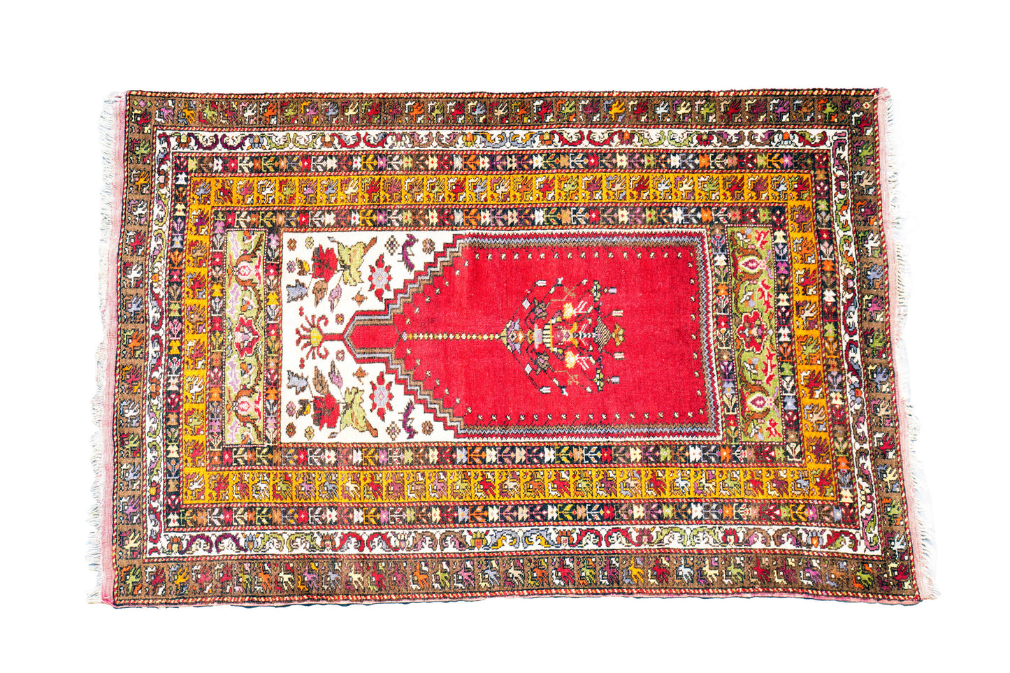 Anatolian Hand Woven Nomadic Avanos Rug