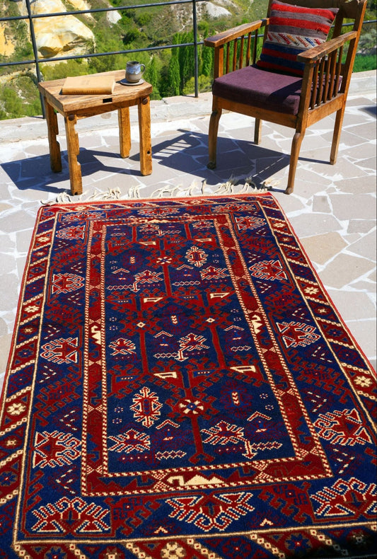 Anatolian Hand Woven Nomadic Dosemealti Rug