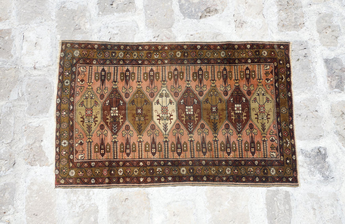 Anatolian Hand Woven Nomadic Milas Rug