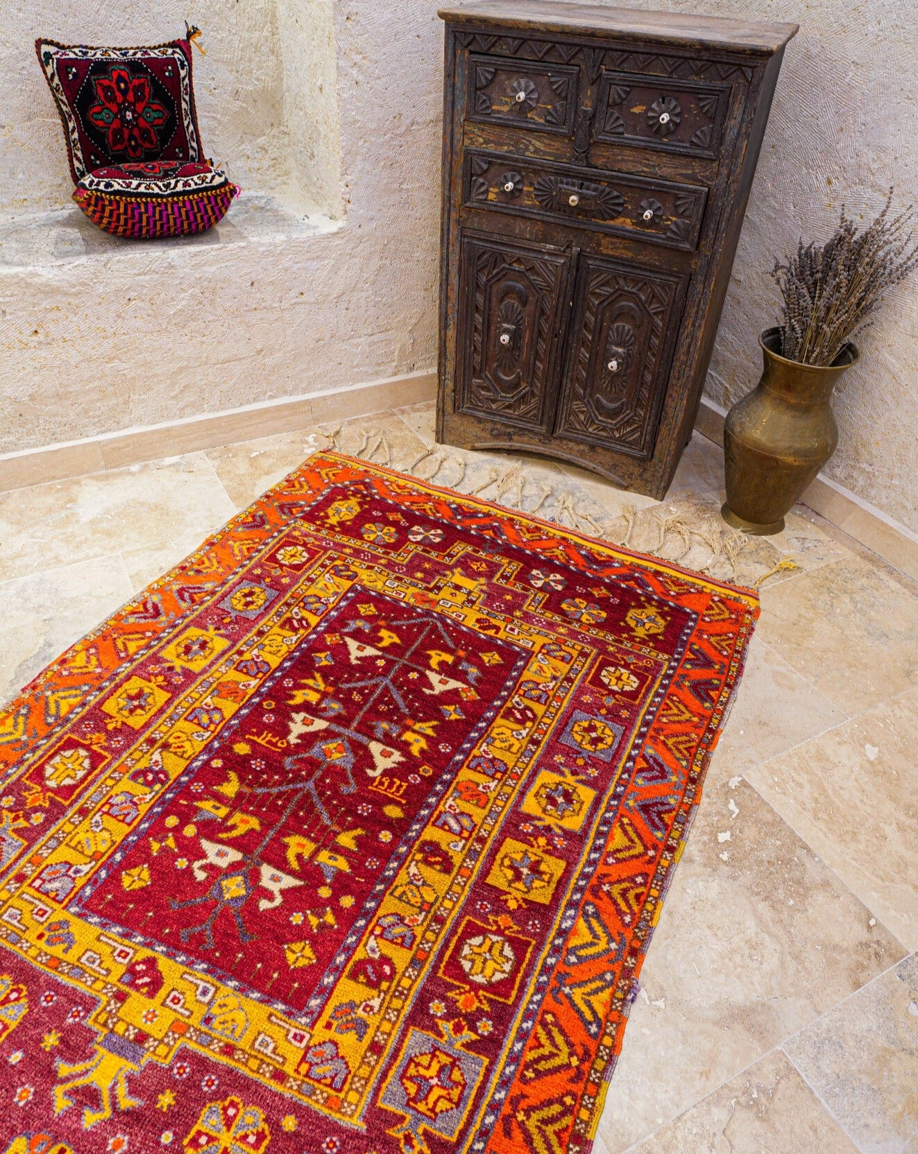 Anatolian Hand Woven Nomadic Yuntdagi Rug