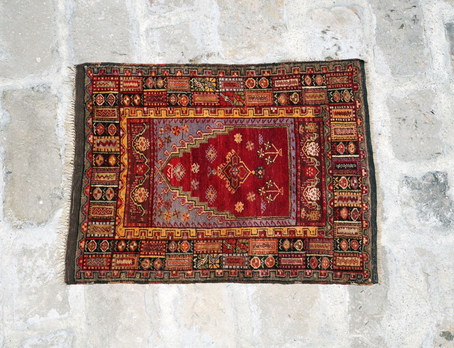 Anatolian Hand Woven Nomadic Konya Rug