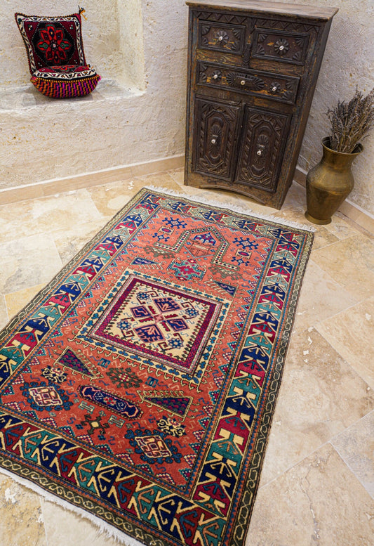 Anatolian Hand Woven Kayseri Rug