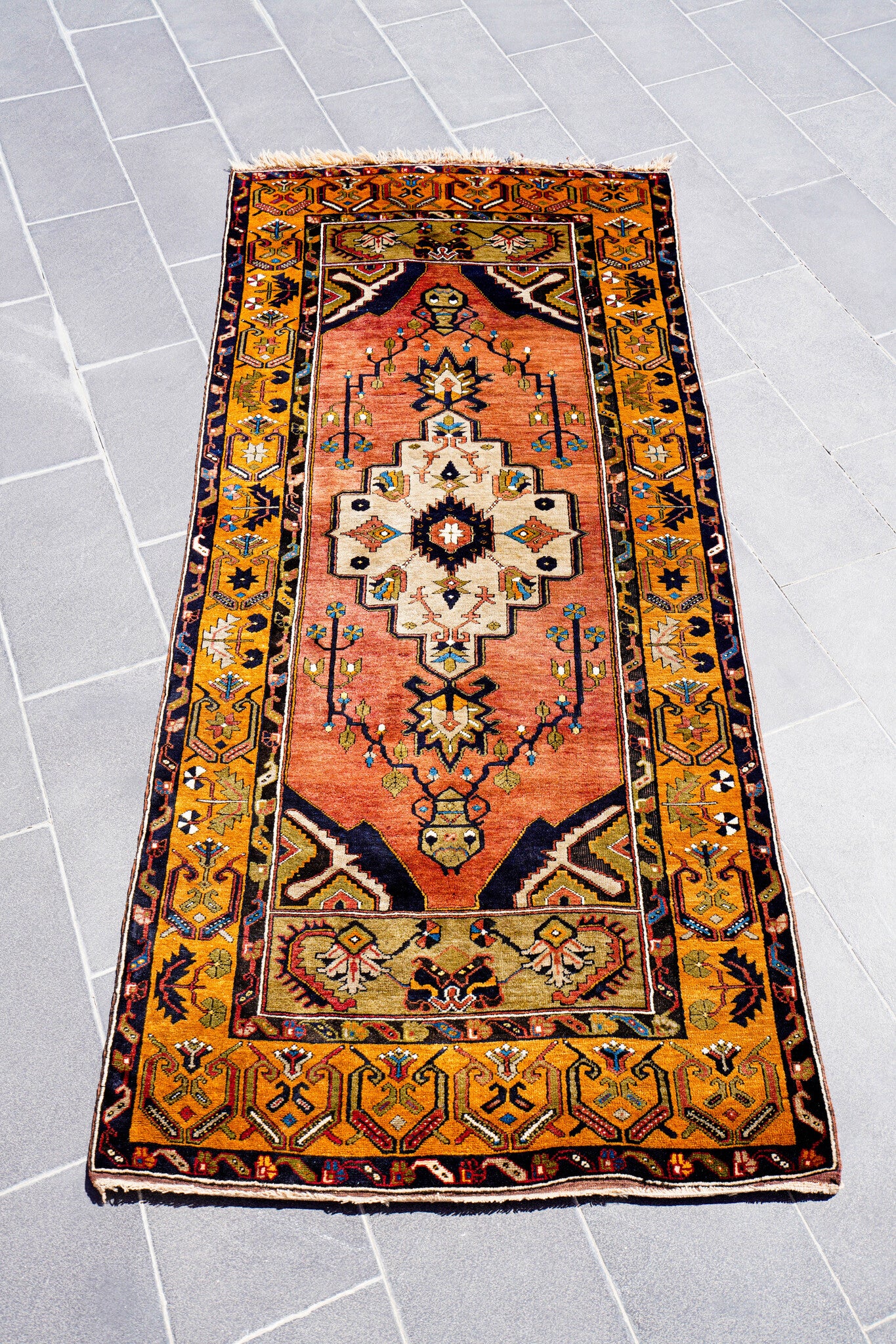 Anatolian Hand Woven Nomadic Yahyali Rug