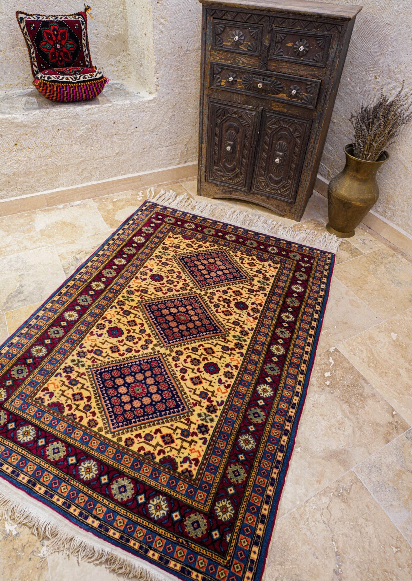 Anatolian Hand Woven Kayseri Rug