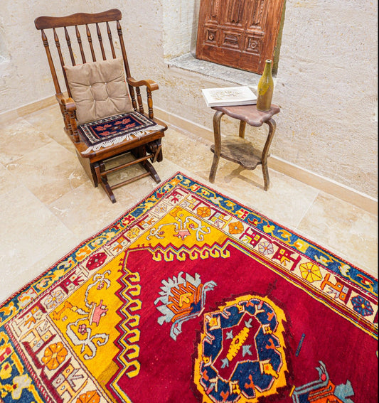 Anatolian Hand Woven Nomadic Milas Rug