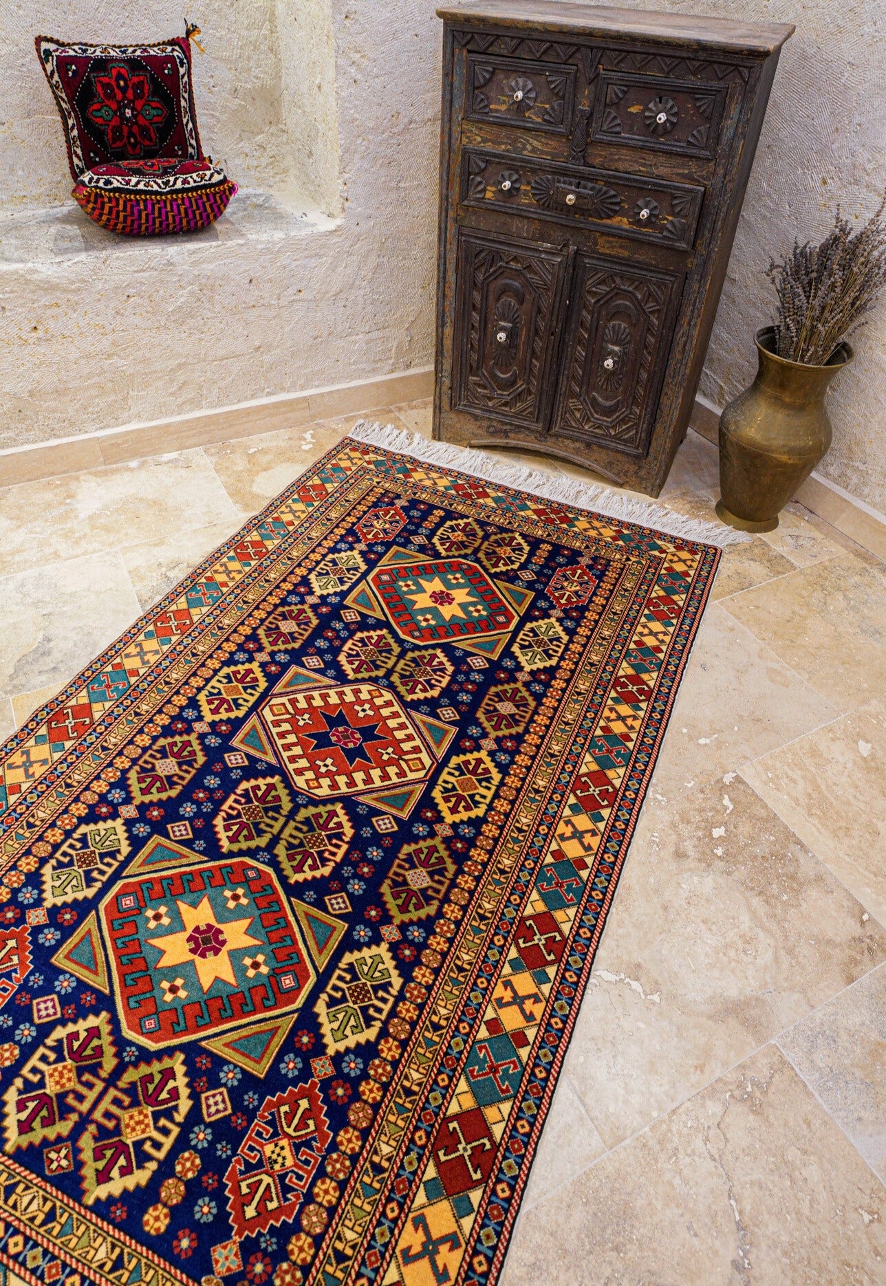 Anatolian Hand Woven Kayseri Rug