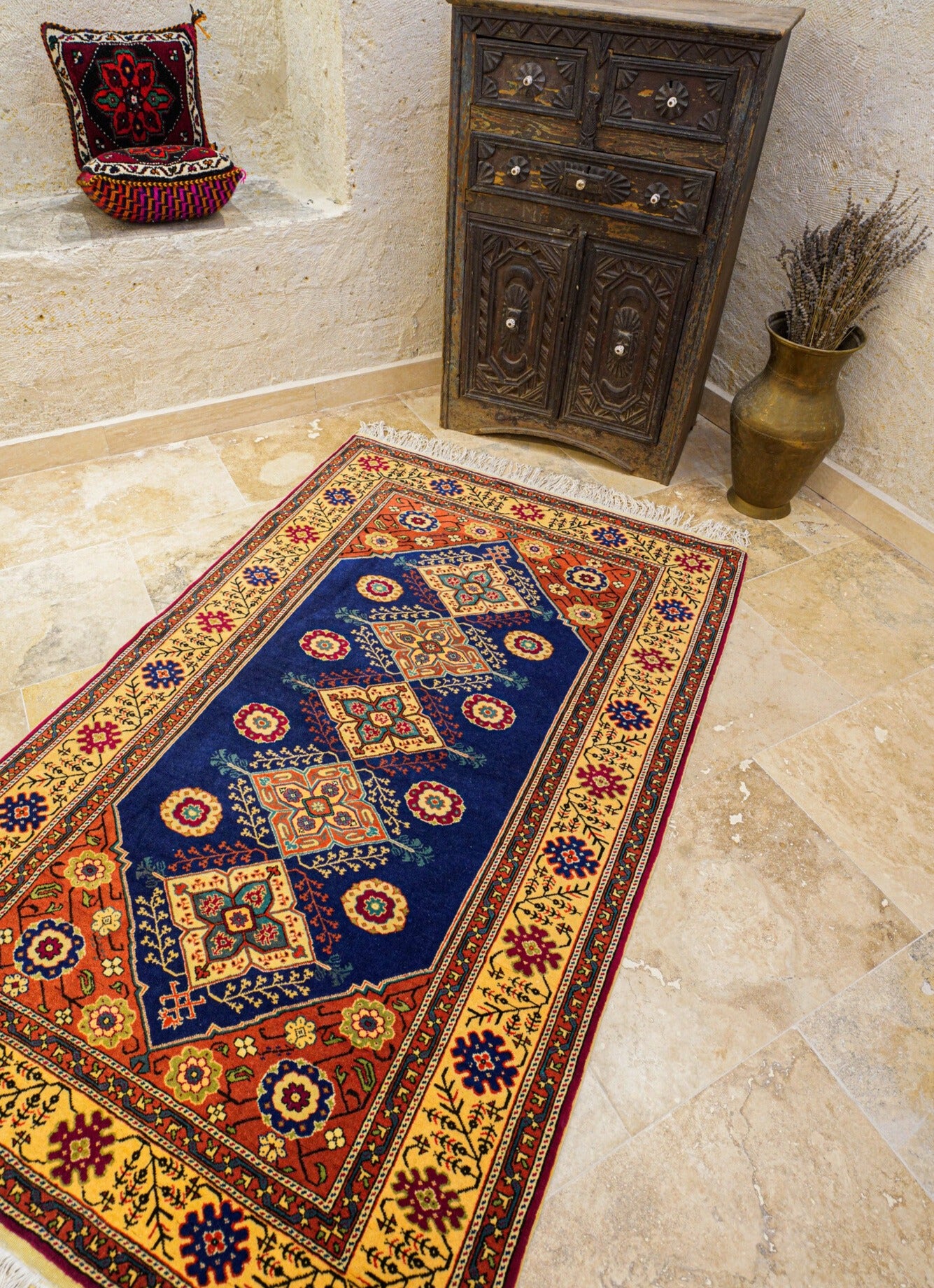 Anatolian Hand Woven Kayseri Rug