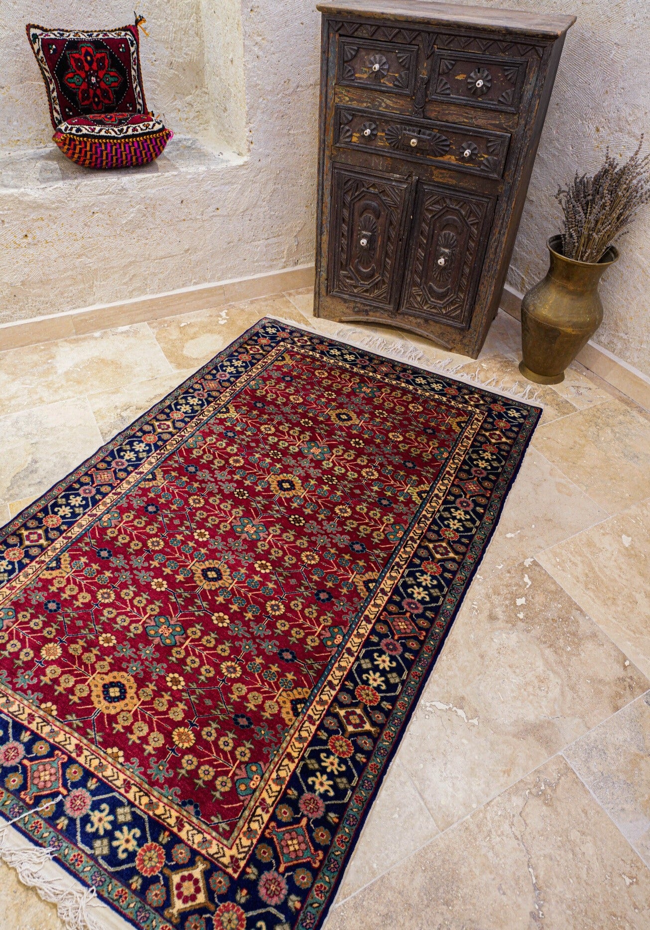 Anatolian Hand Woven Kayseri Rug