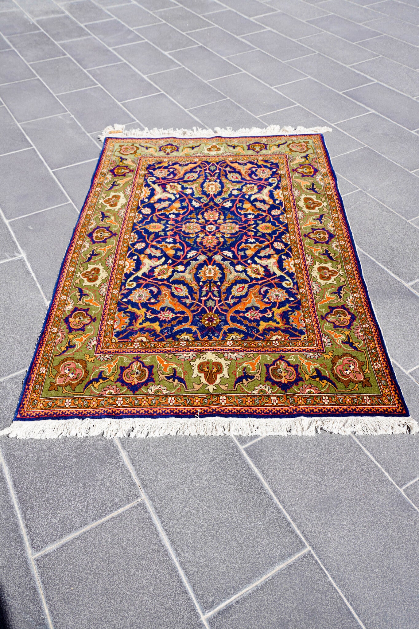 Anatolian Hand Woven Nomadic Hereke Rug