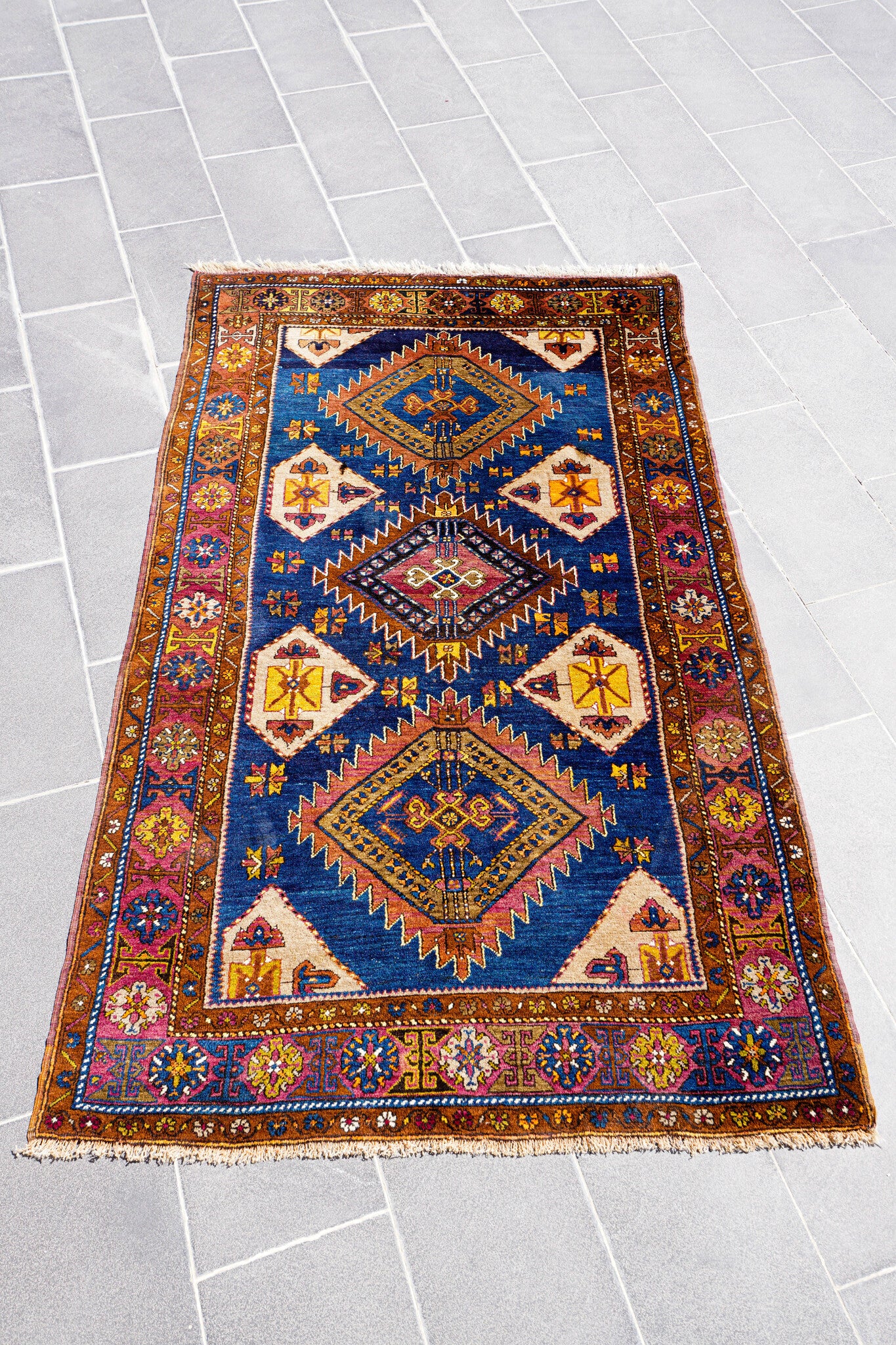 Anatolian Hand Woven Nomadic Yahyali Rug