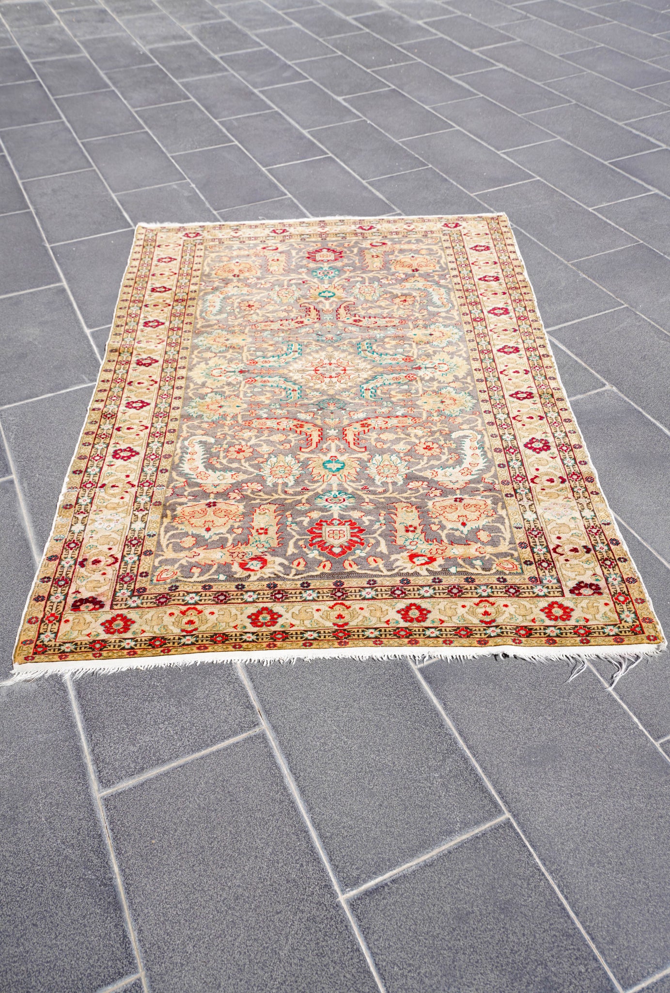 Anatolian Hand Woven Kayseri-Nebati Rug