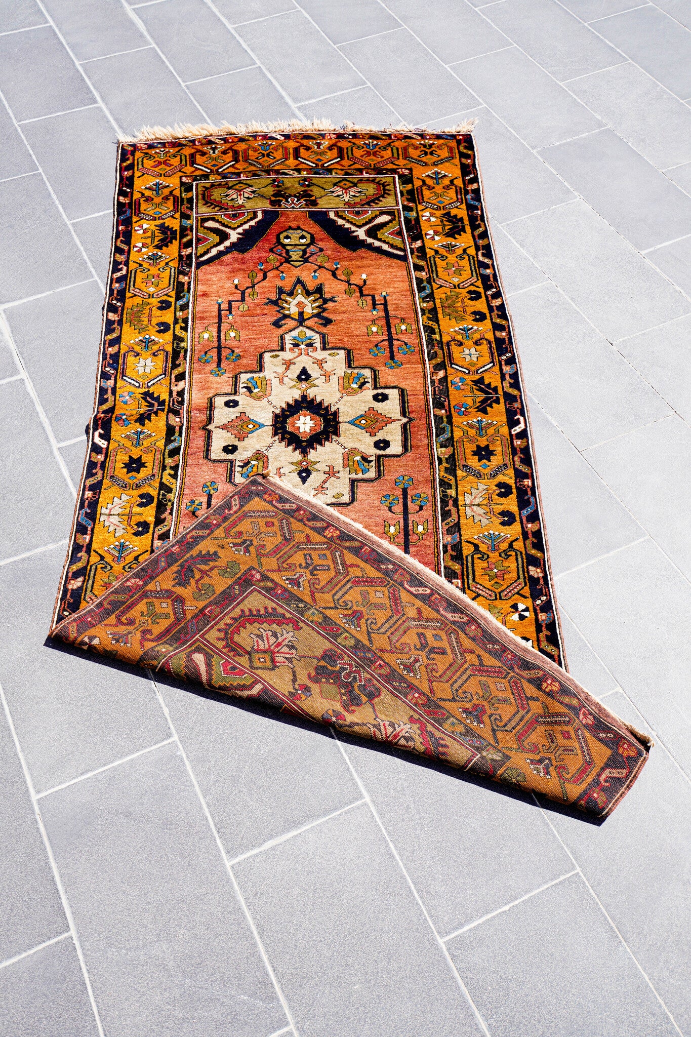 Anatolian Hand Woven Nomadic Yahyali Rug