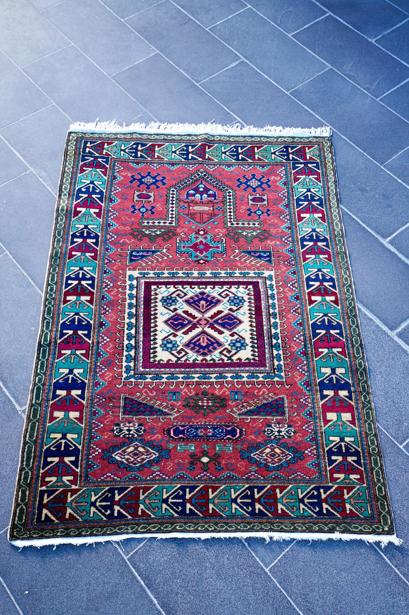 Anatolian Hand Woven Kayseri Rug