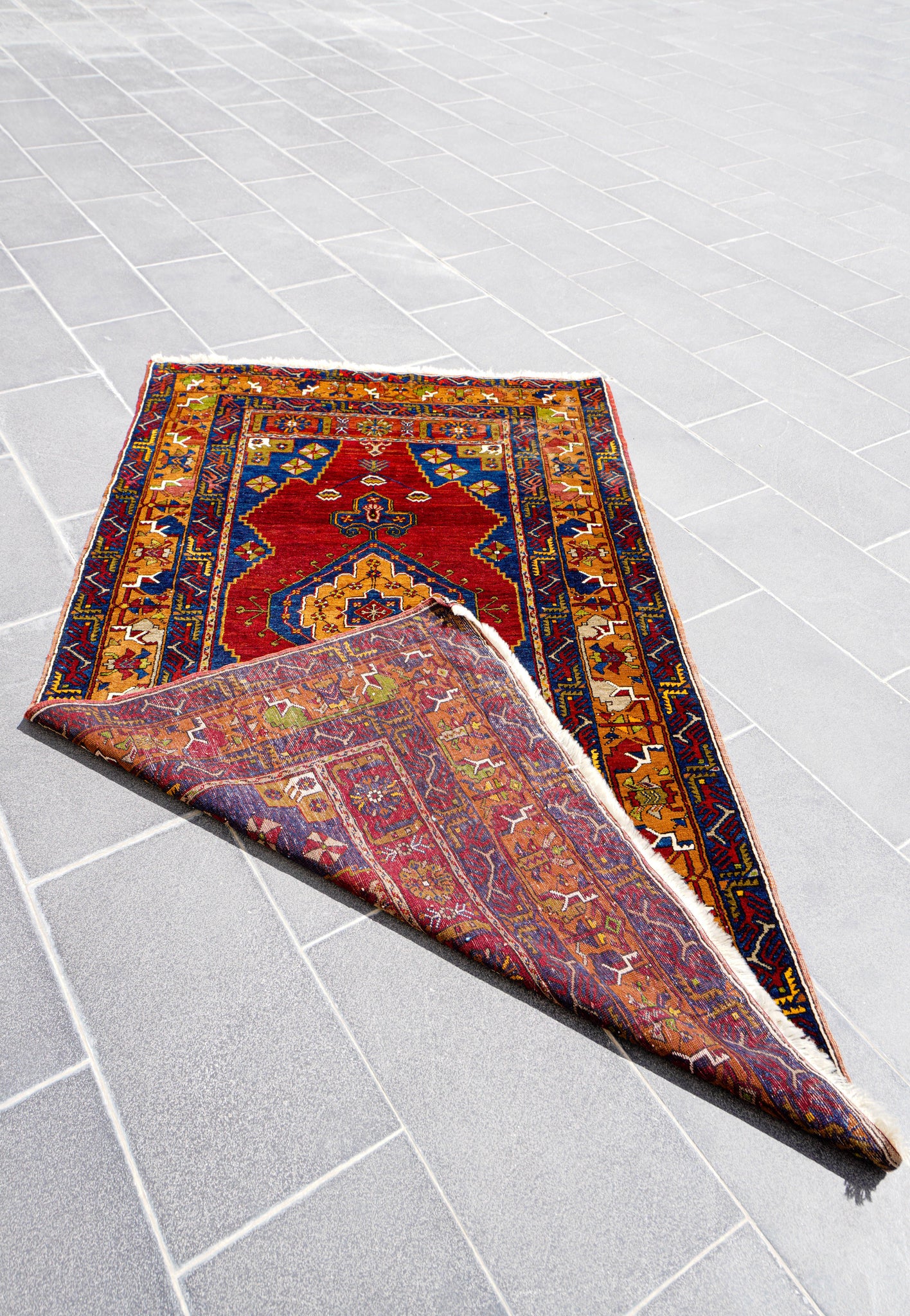 Anatolian Hand Woven Nomadic Yahyali Rug