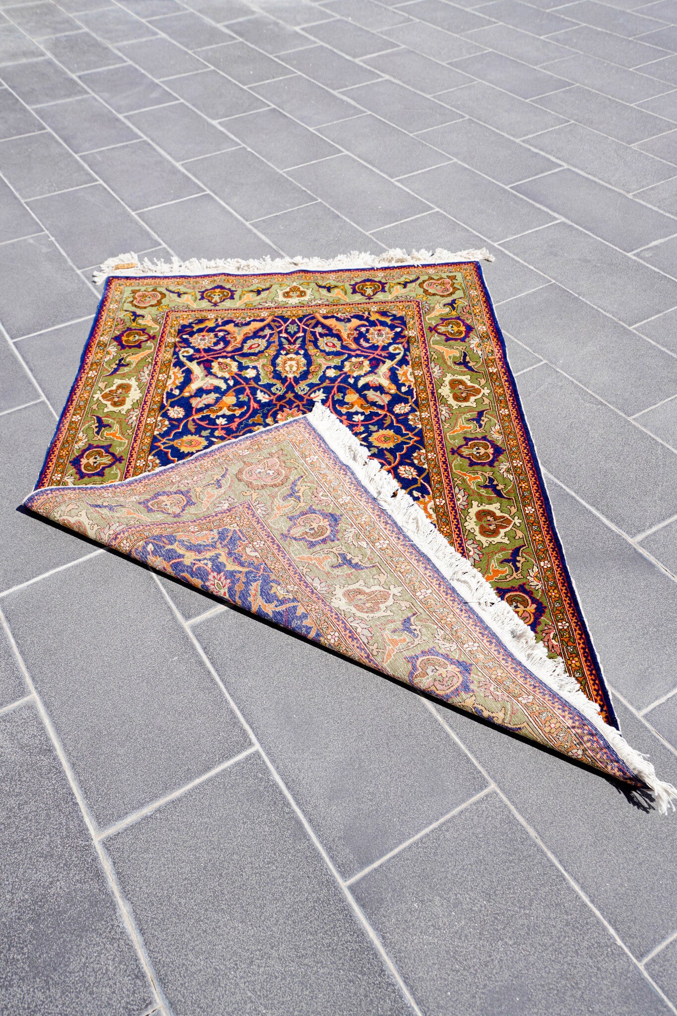 Anatolian Hand Woven Nomadic Hereke Rug