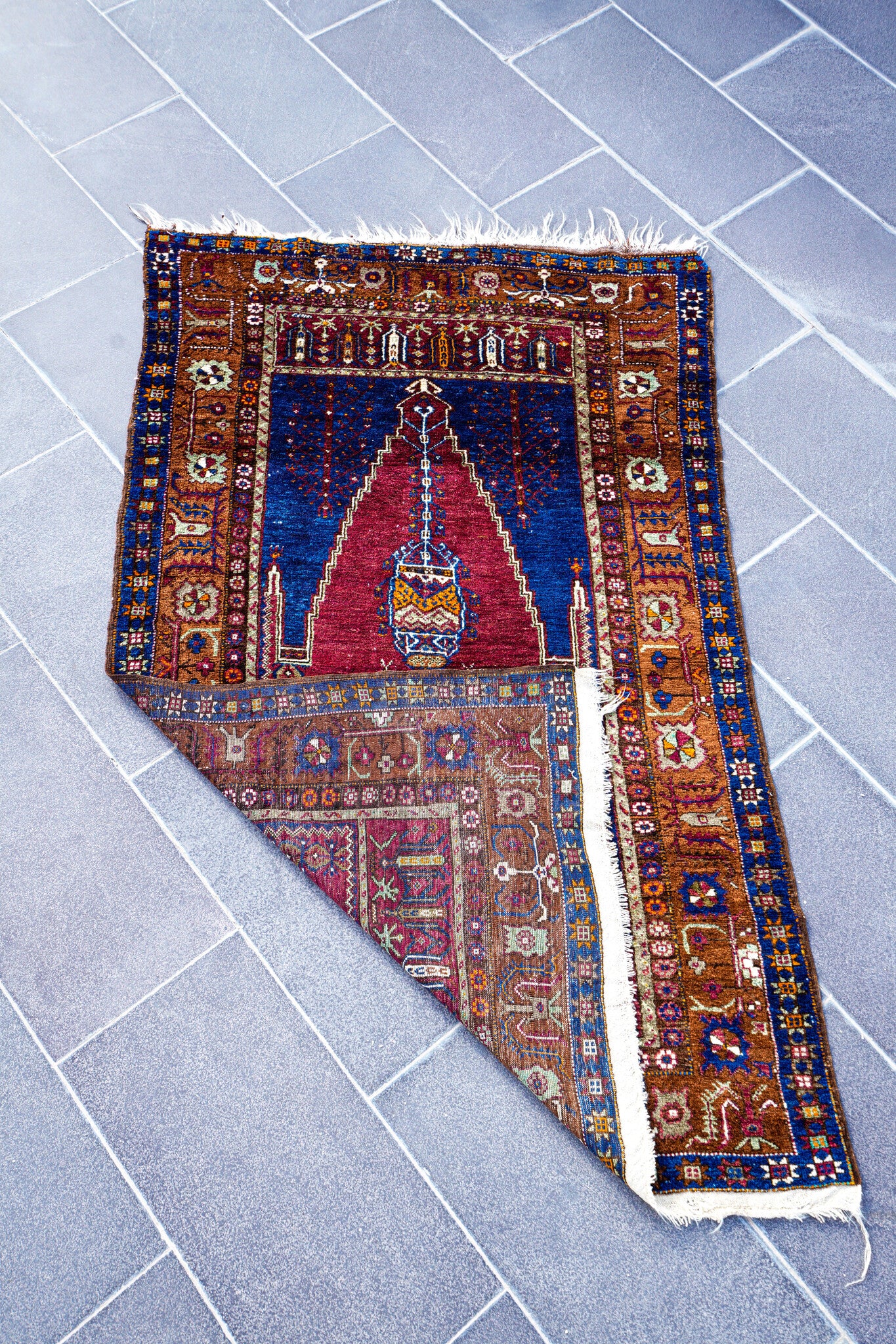 Anatolian Hand Woven Nomadic Yahyali Rug